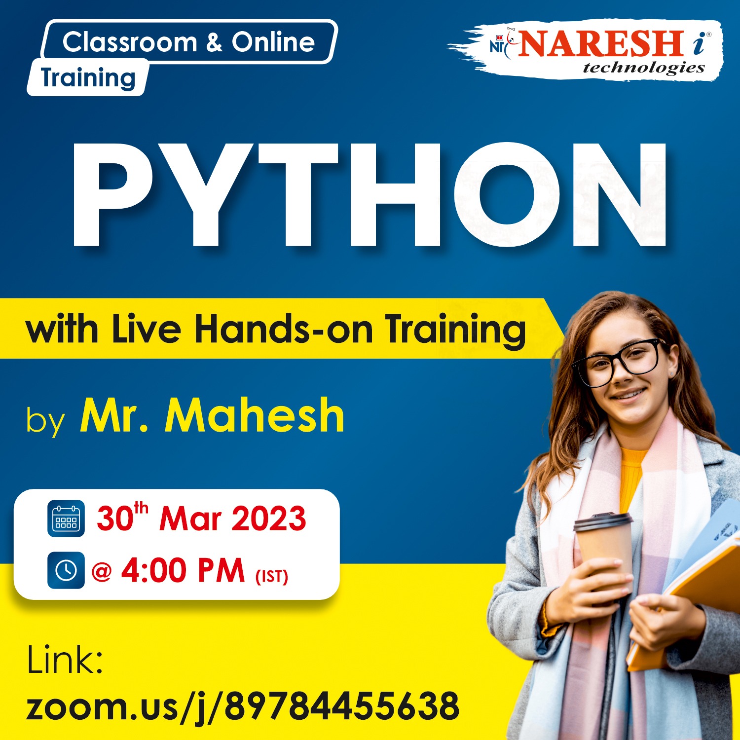 Top python training in india 2023 NareshIT, Online Event