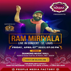 Ram Miriyala Live In Concert St. Louis 2023