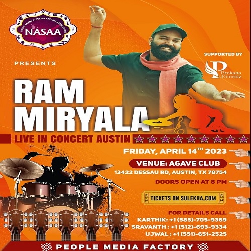 Ram Miriyala Live In Concert Austin 2023, Austin, TX, United States