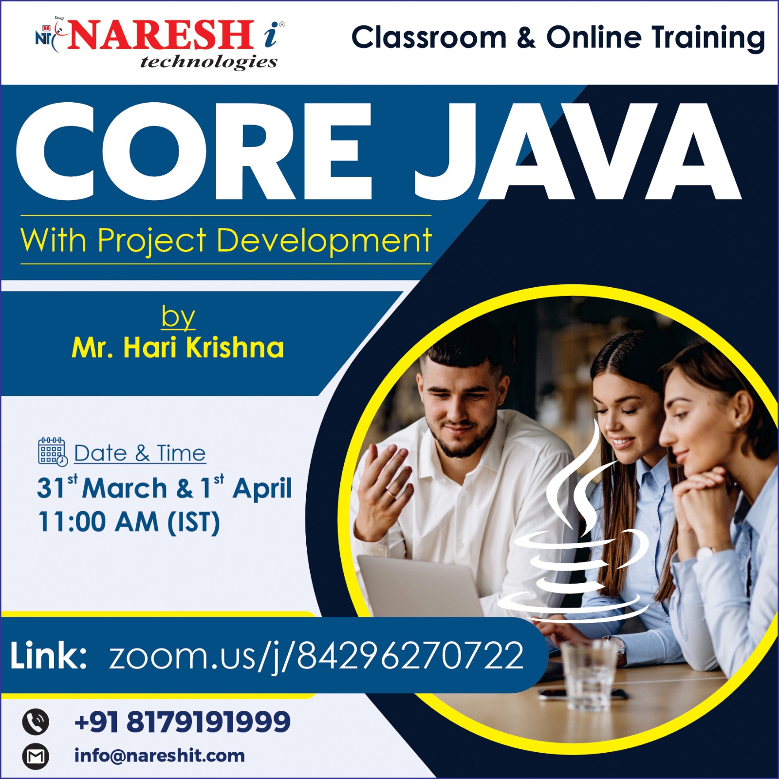 Best Corer Java Training Institute In Hyderabad, Online Event
