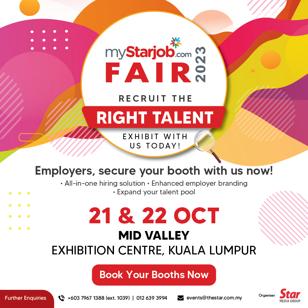 myStarjob Fair 21 - 22 October 2023 | Mid Valley Exhibition Centre, Lvl 3F, Mid Valley, Kuala Lumpur, Malaysia