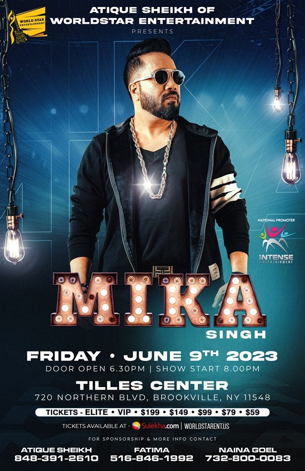 Mika Singh Live Concert 2023 in New York, Brookville, NY,New York,United States