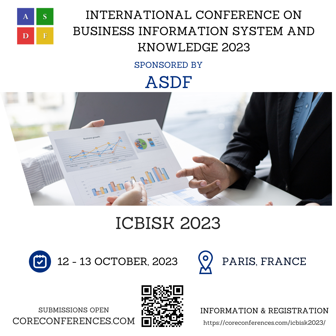 International Conference on Business Information System and Knowledge 2023, Paris, France