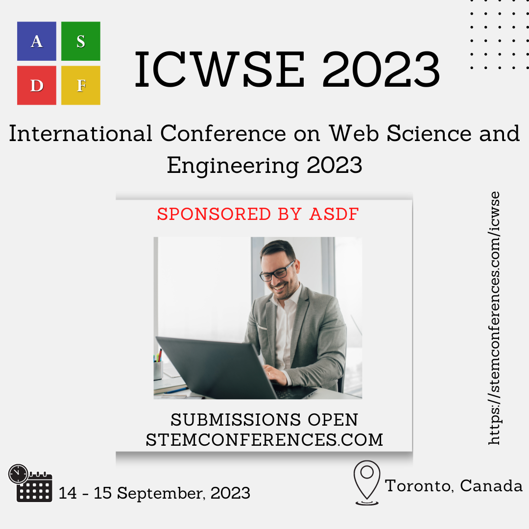 International Conference on Web Science and Engineering 2023, Toronto, Canada