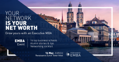 Executive MBA event in Zurich - the Multi-Purpose Career Booster