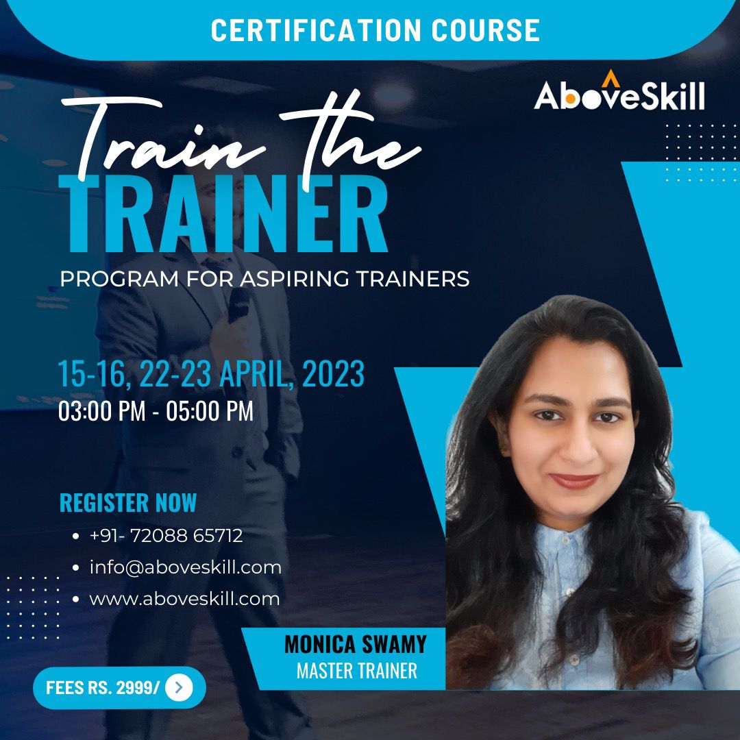Train the Trainer, Online Event
