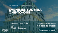 Join the global business elite at Access MBA in Bucharest on April 20th