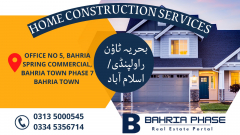Home construction services in Bahria Town Rawalpindi