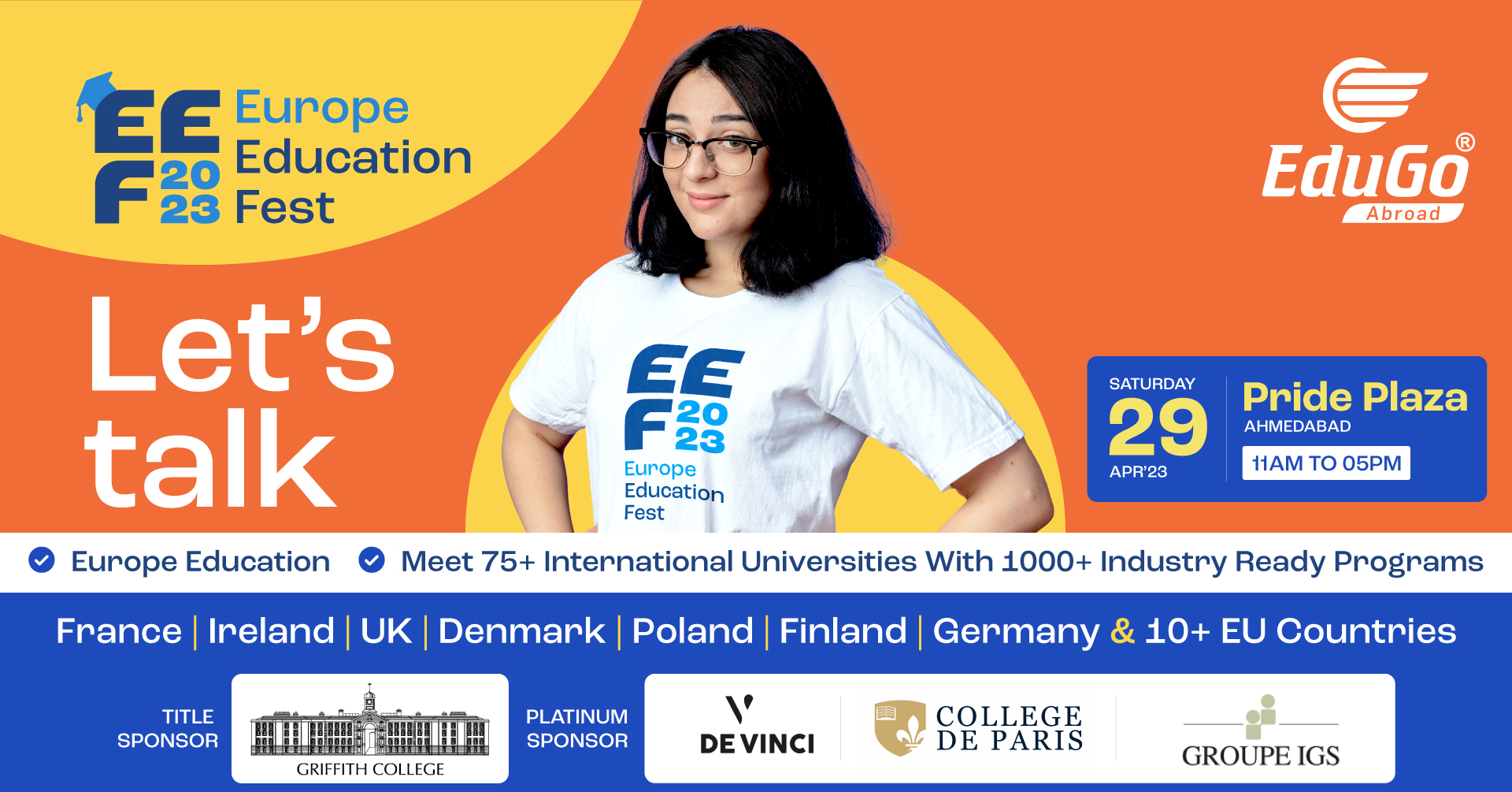 Europe Education Fest 2023 | Edugo Abroad (Ahmedabad), Ahmedabad, Gujarat, India