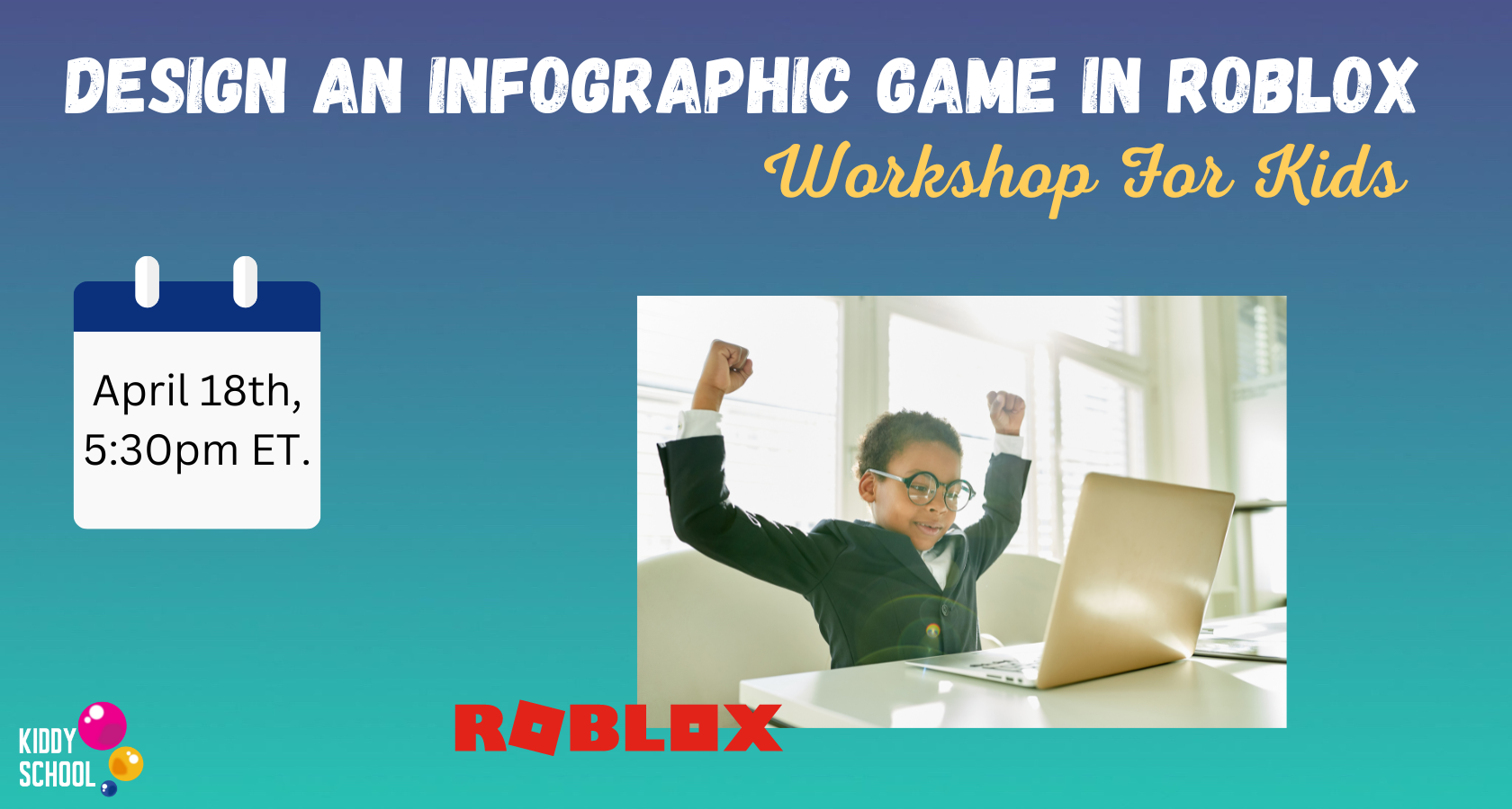 Free Workshop-Design an Infographic Game in Roblox, Online Event