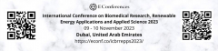 International Conference On Biomedical Research, Renewable Energy Applications And Applied Science 2023
