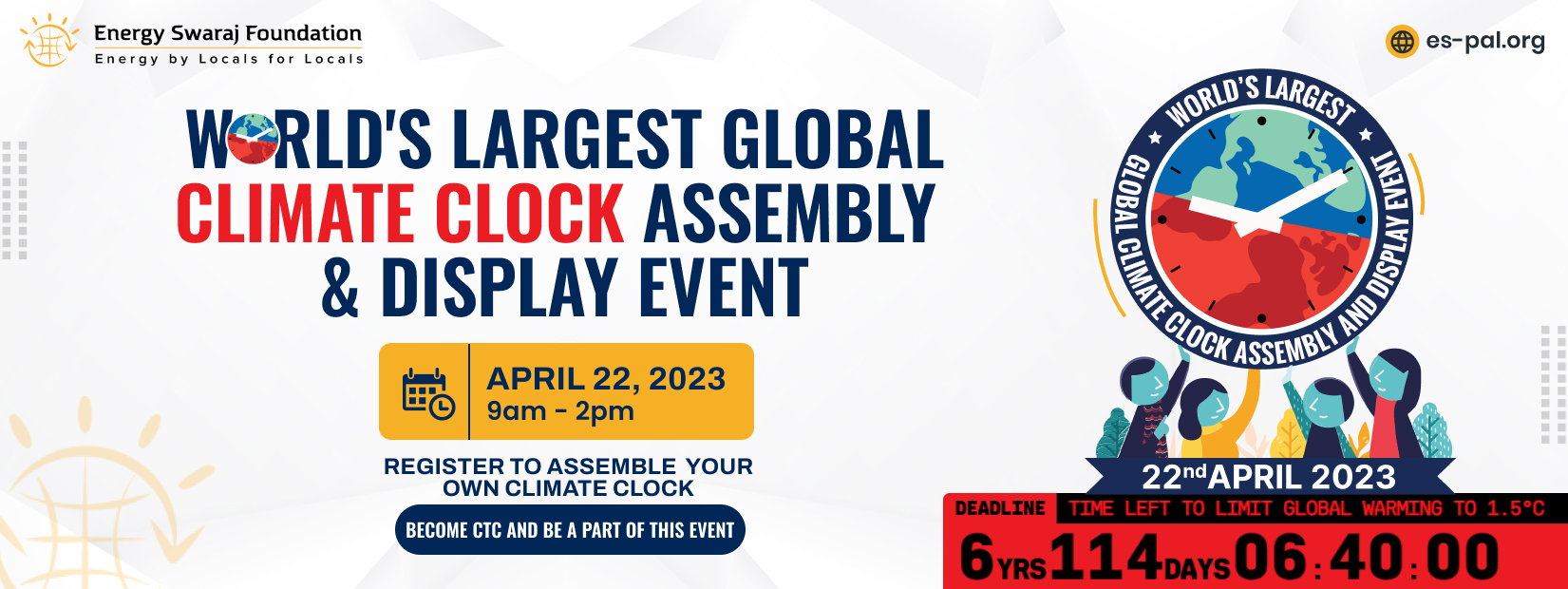 Global Climate Clock Assembly And Display Event, Delhi, Madhya Pradesh, India