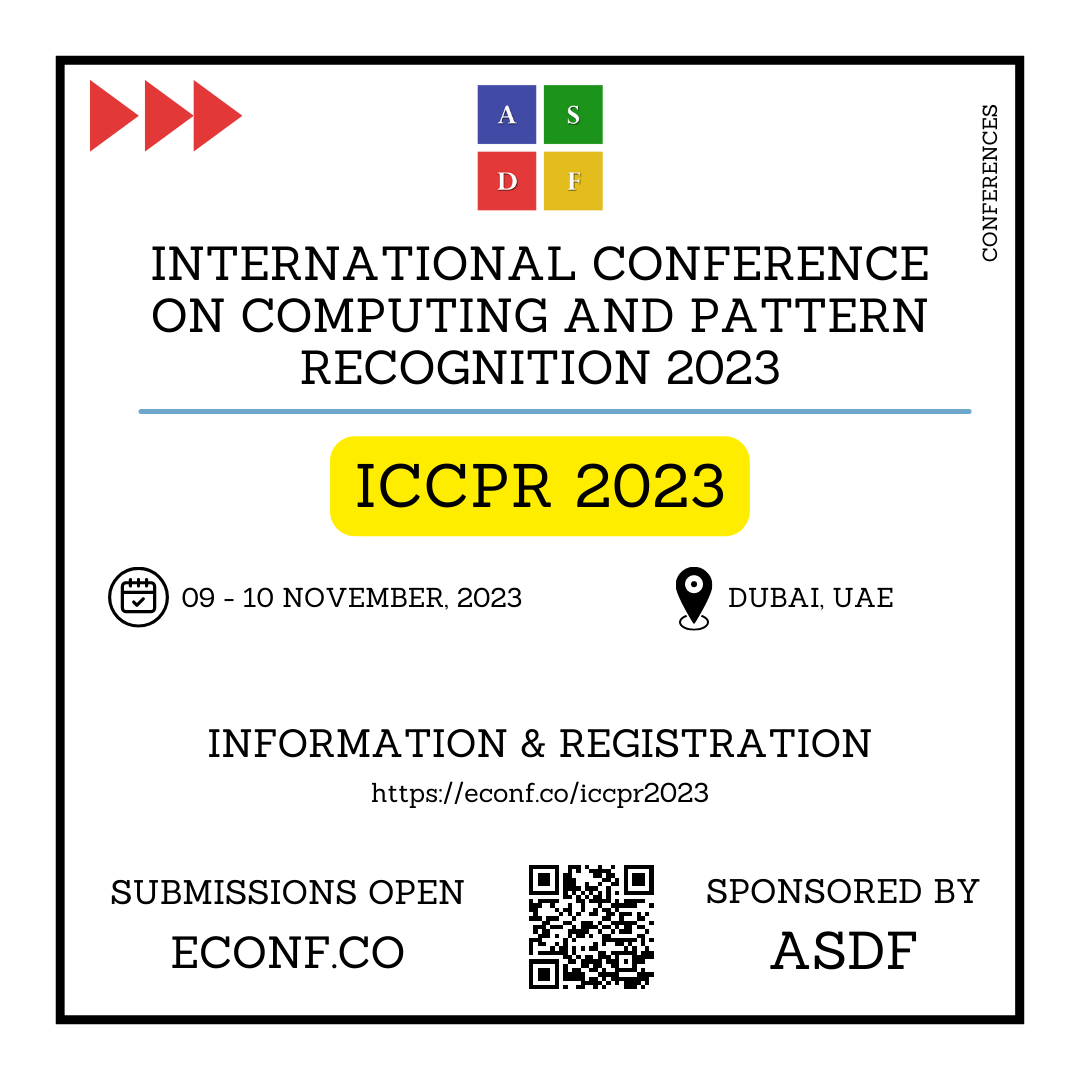International Conference On Computing And Pattern Recognition 2023, Dubai, United Arab Emirates