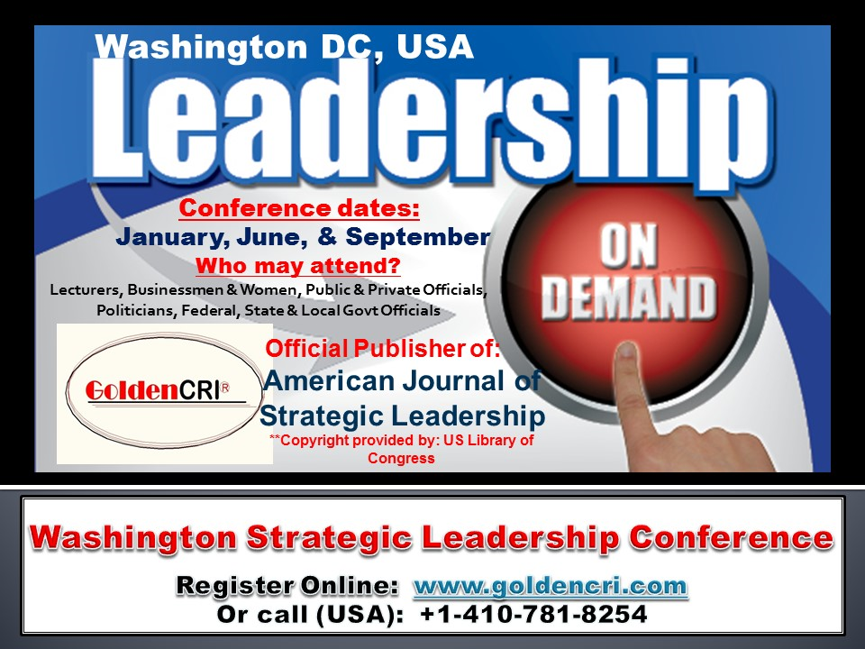 Washington Strategic Leadership Conference, Washington, Maryland, United States