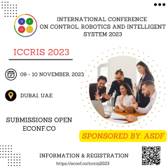 International Conference On Control, Robotics And Intelligent System 2023