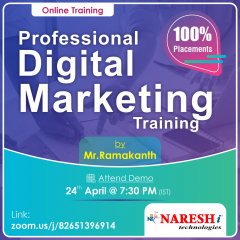 Top institute for Digital Marketing Training in india 2023 NareshIT