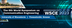 2023 The 6th World Symposium on Communication Engineering (WSCE 2023)