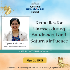FREE Masterclass:  Remedies for illnesses during Saade-saati and Saturn's presence with Upma Shrivastava