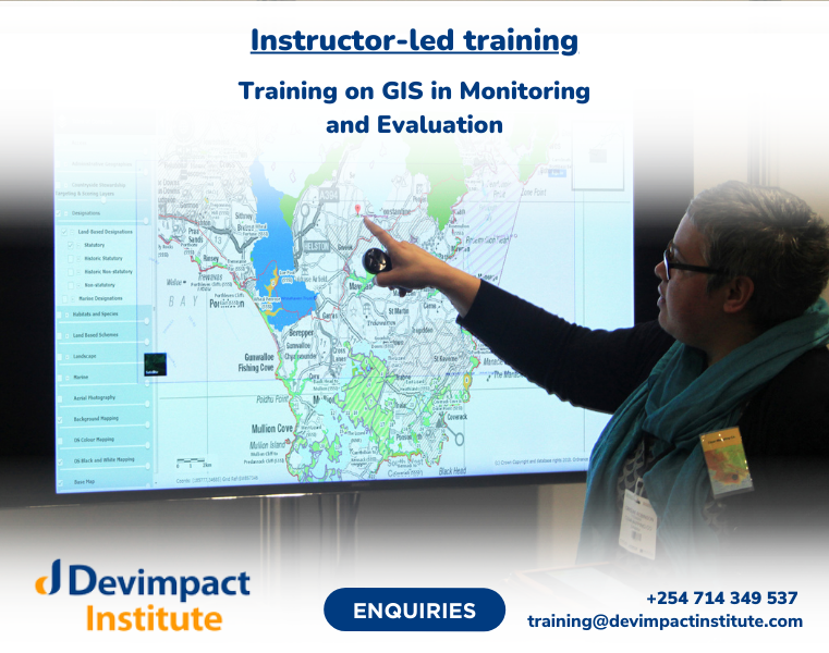 Training on GIS in Monitoring and Evaluation, ,,Nairobi,Kenya