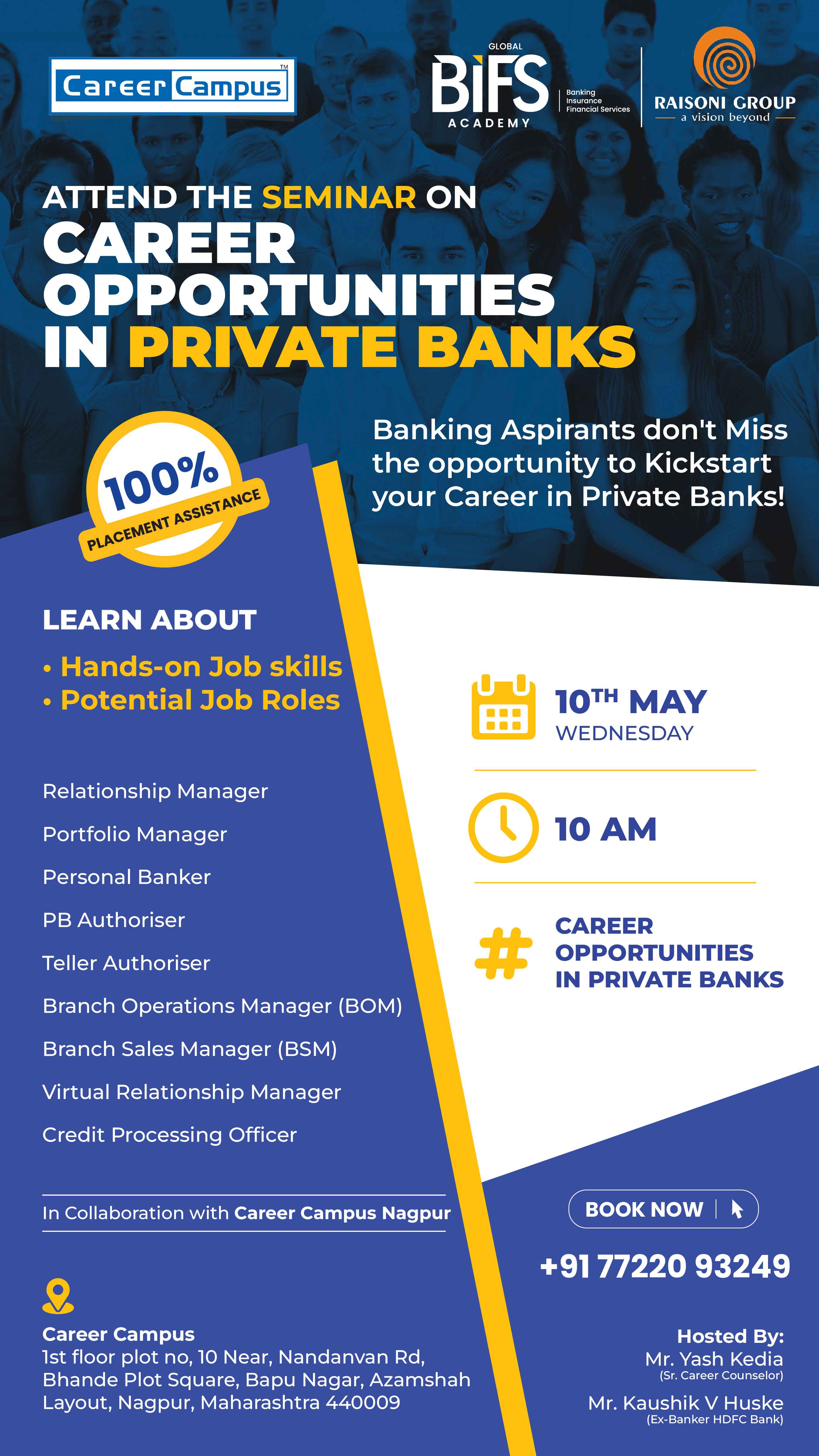 Career Opportunities in Private Bank, Nagpur, Maharashtra, India