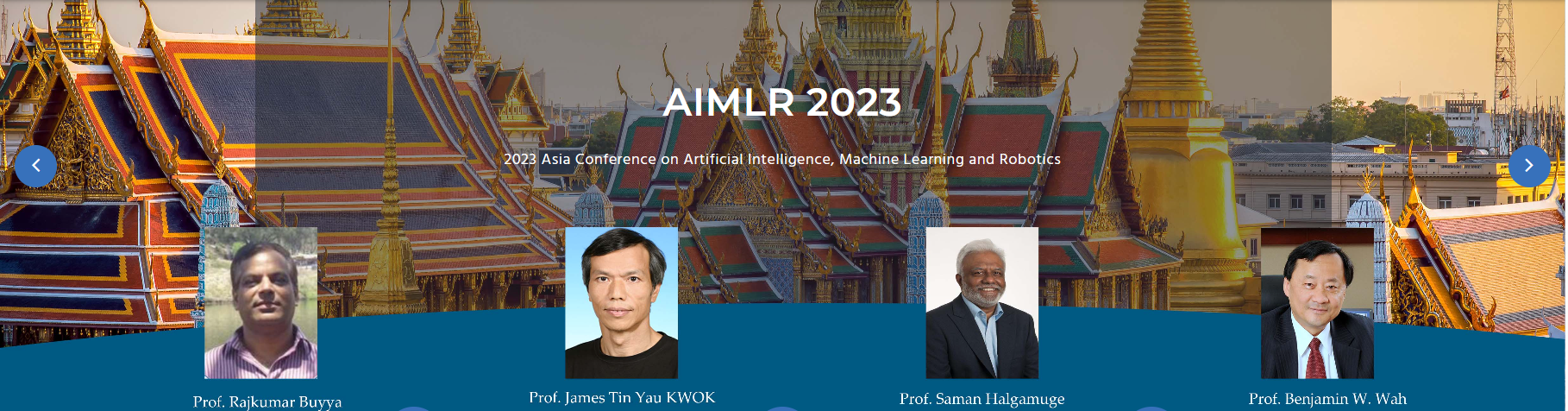 2023 Asia Conference on Artificial Intelligence, Machine Learning and Robotics (AIMLR 2023) -EI Compendex, Bangkok, Thailand