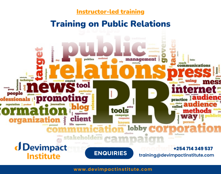 Public Relations Course, Devimpact Institute, Nairobi, Kenya