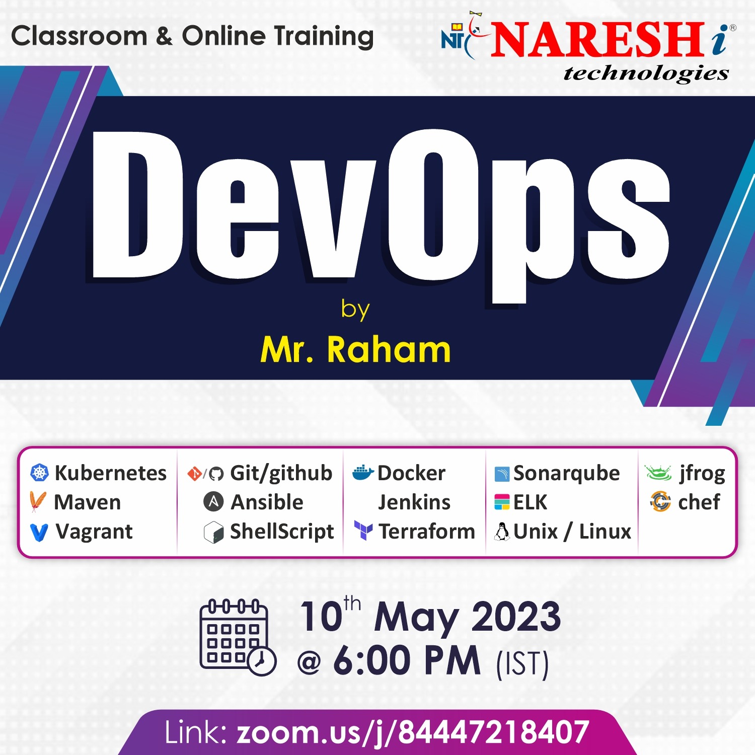 Attend Free Demo On DevOps by Mr. Raham -NareshIT, Online Event