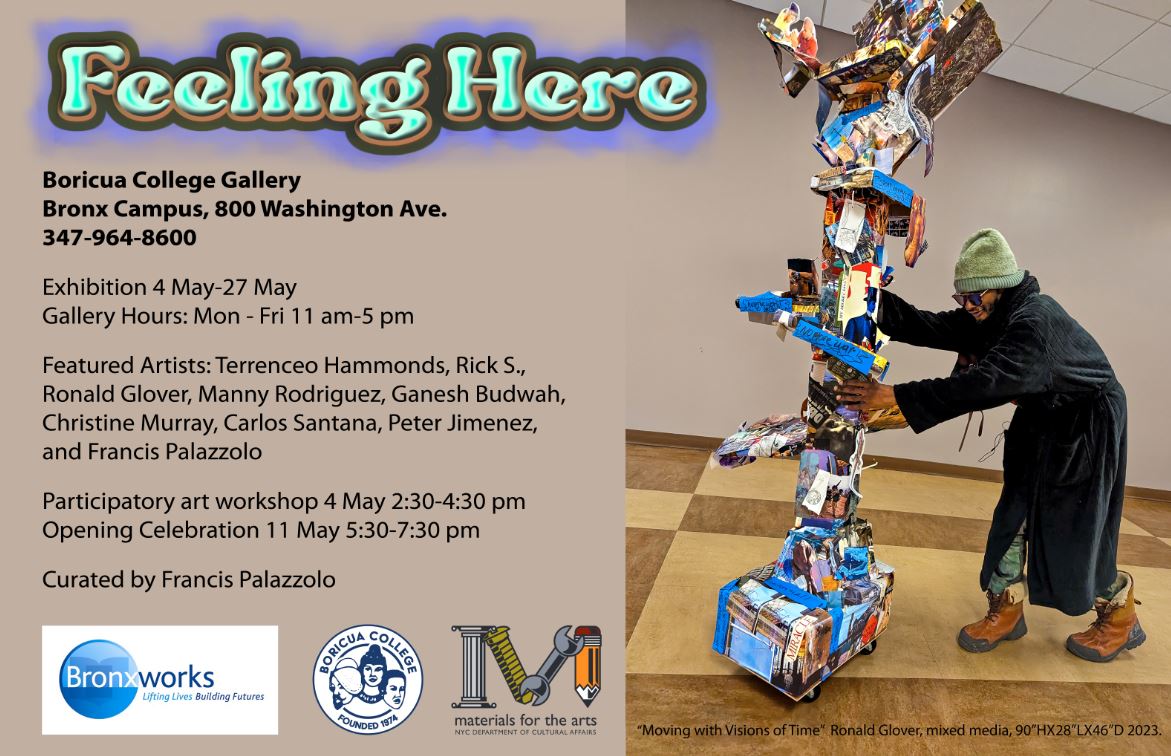 "Feeling Here" Art Exhibit Reception Curated By BronxWorks Artist-in-Residence Francis Palazzolo, Bronx, New York, United States