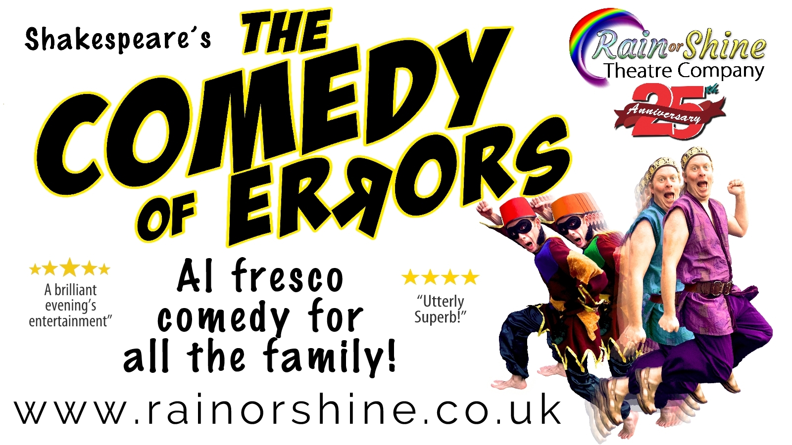 The Comedy of Errors at Cawley Hall Leominster on Saturday 3rd June, Leominster, England, United Kingdom