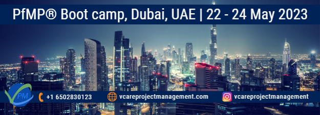 PfMP Portfolio Management Professional - vCare Project Management, Dubai, United Arab Emirates