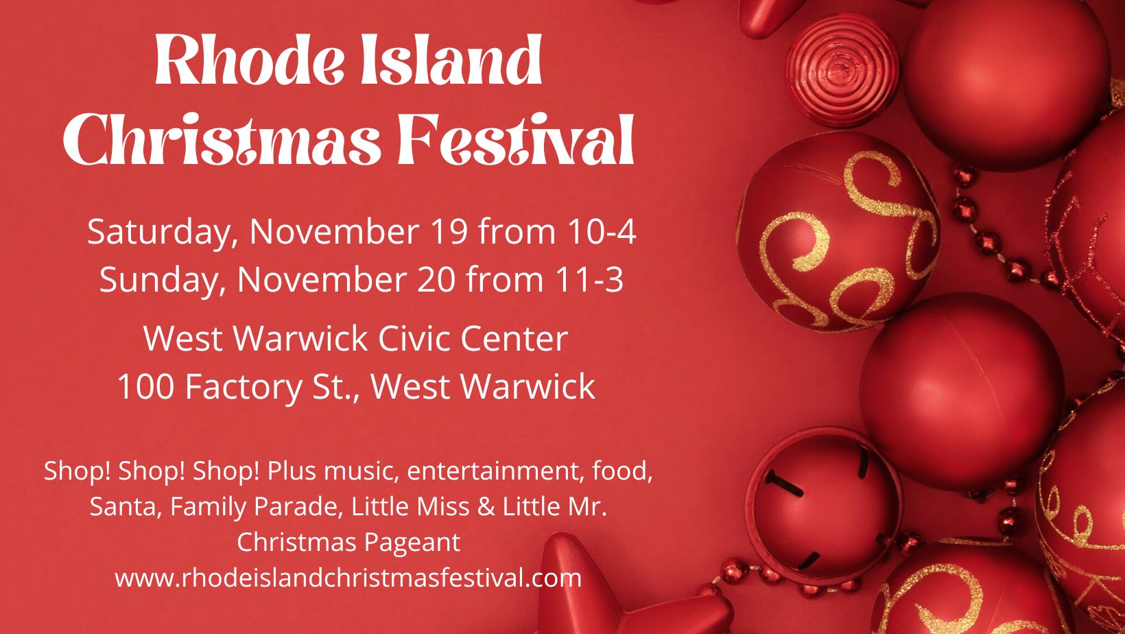 Rhode Island Christmas Festival, West Warwick, Rhode Island, United States
