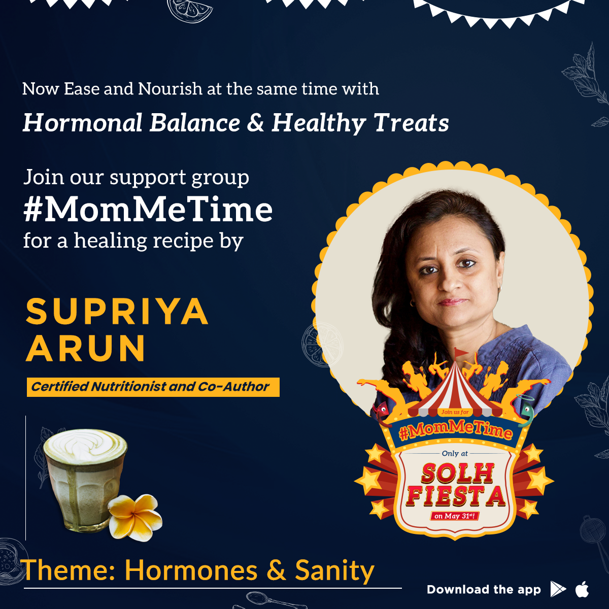 Hormonal Balance & Healthy Treats by Supriya Arun | MomMetime, Online Event
