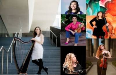 Amelia Romano and Guests Present "New Directions for Lever Harp in Chamber Music" Brava, June 2023, San Francisco, California, United States