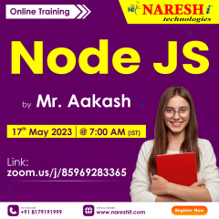 Free Online Demo On Node JS by Mr. Aakash - NareshIT