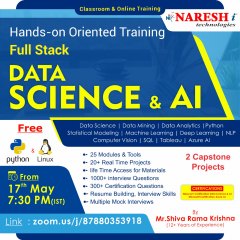 Free Demo On Full Stack Data Science & AI by Mr. shiva Rama Krishna - NareshIT