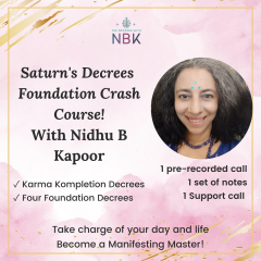 Saturn's Decrees Crash course with Nidhu B Kapoor
