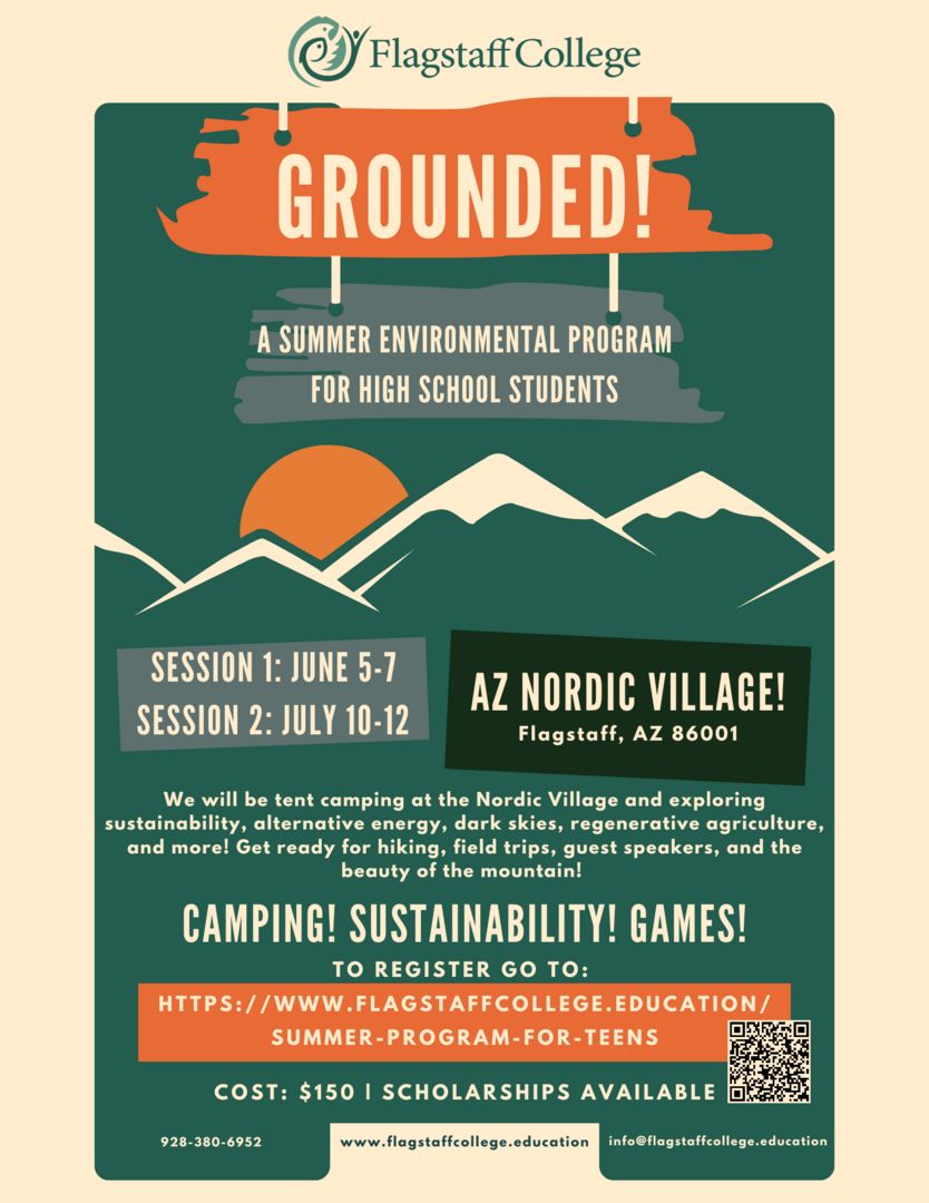 "Grounded!" Summer Sustainability Program for High School Students, Flagstaff, Arizona, United States