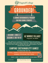 "Grounded!" Summer Sustainability Program for High School Students
