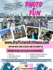 Big Picture Art House Youth Summer Photo Classes- ages 11-15