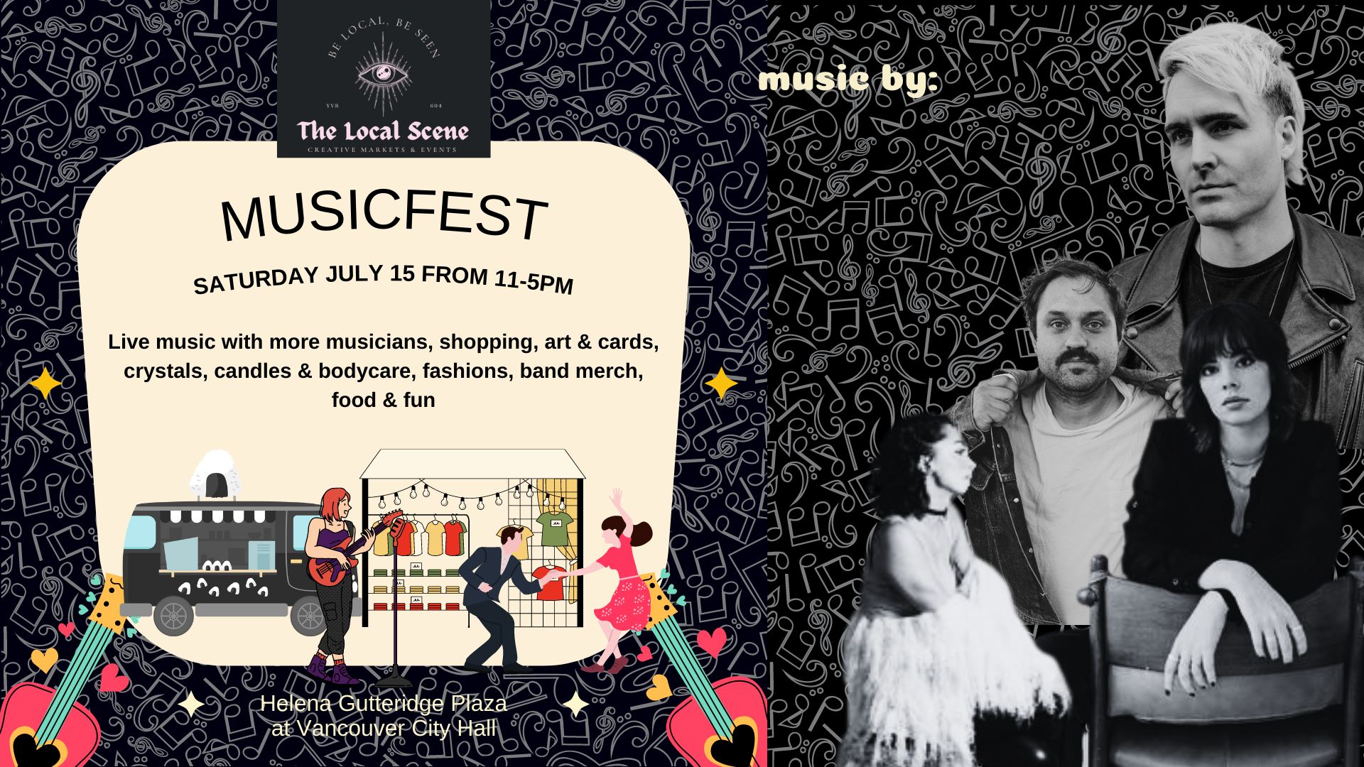 Musicfest: a Shop and Bop with Mike Edel, Leela, Tess Anderson, and JP Maurice, Vancouver, British Columbia, Canada