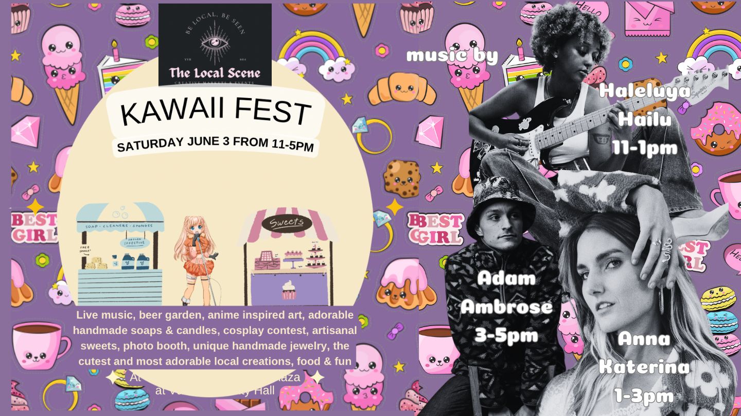 Kawaii Fest Shop and Bop - music by Haleluya Hailu, Anna Katerina, and Adam Ambrose, Vancouver, British Columbia, Canada