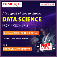Free Online  Webinar on Data Science For Fresher's in NareshIT