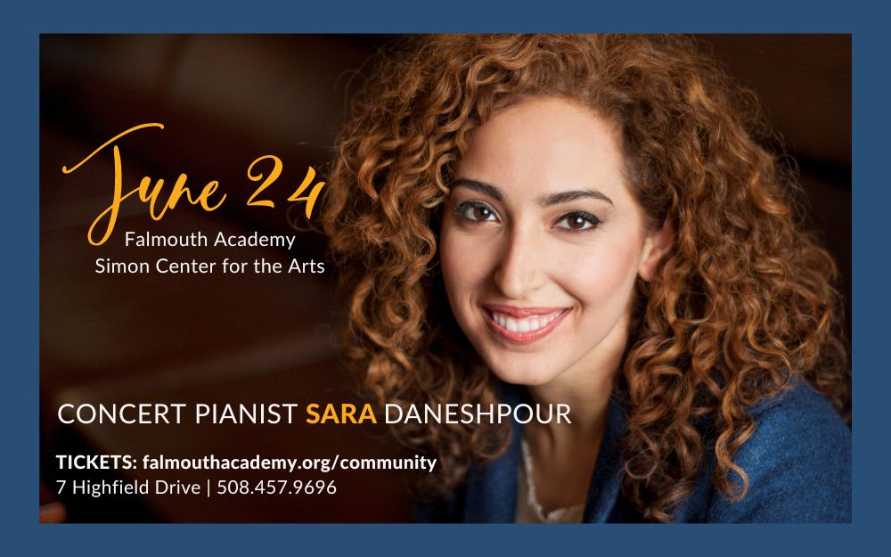 Award-Winning Pianist Sara Daneshpour Performs Live in Concert at Falmouth Academy, June 24, 7pm, Falmouth, Massachusetts, United States