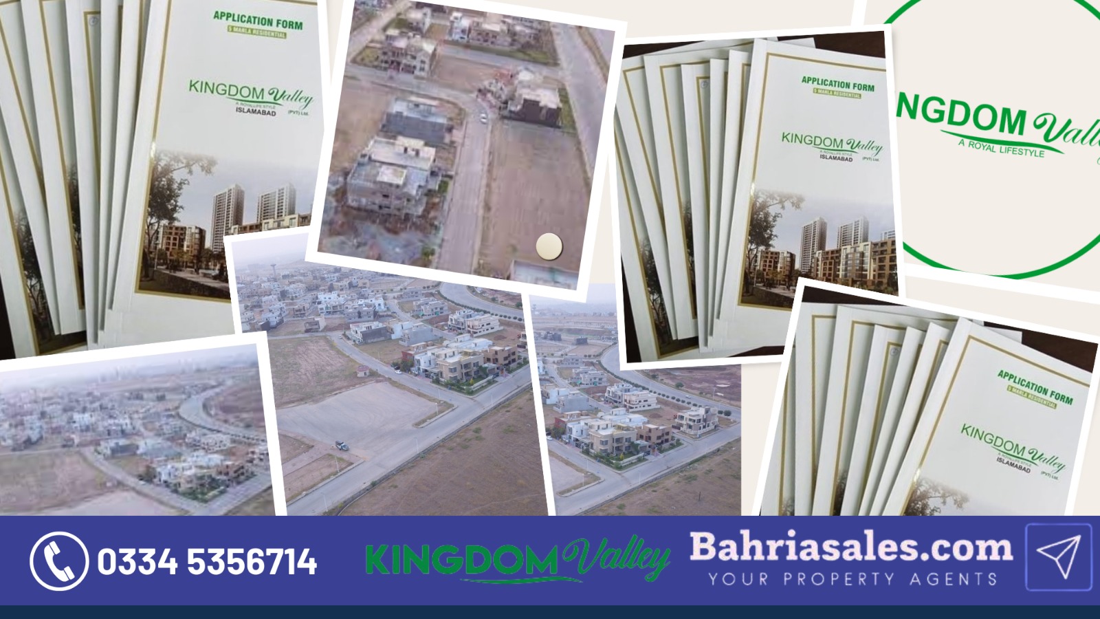 Exclusive 5 Marla Plots Files Kingdom Valley Islamabad, Office No 5 , Bahria Spring Commercial , Bahria To,Punjab,Pakistan