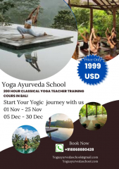 200 hours Best Classical Yoga Teacher Training in Bali