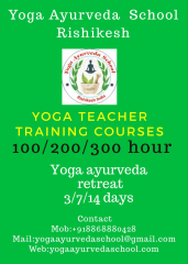 100 Hours Best Yoga Ayurveda Teacher Training in Rishikesh, India