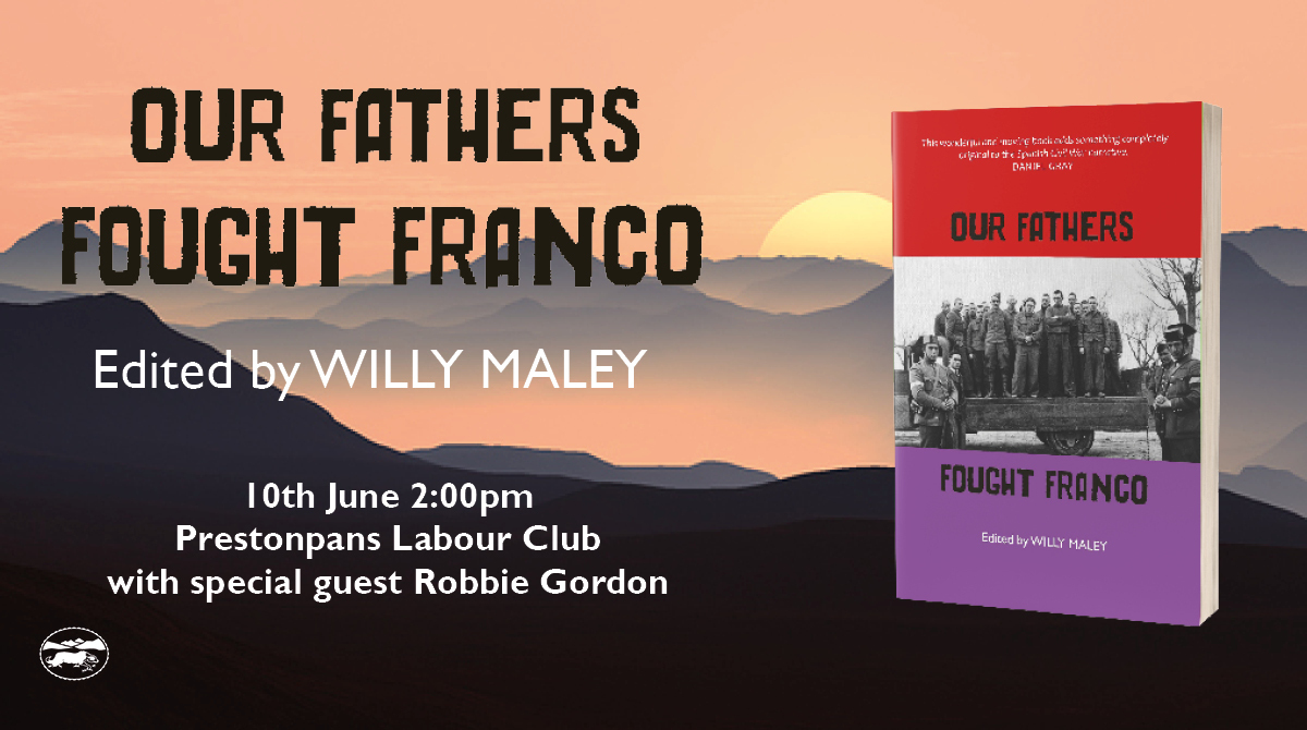 Our Fathers Fought Franco book event, Prestonpans, Scotland, United Kingdom