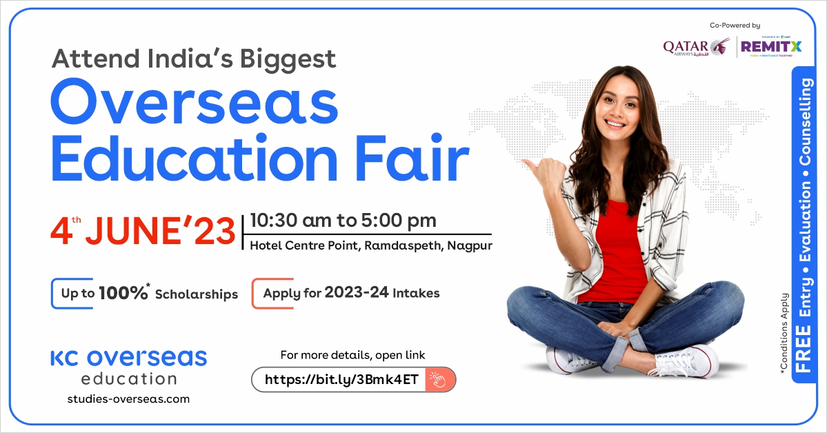 Attend India's Biggest Overseas Education Fair, Nagpur, Maharashtra, India
