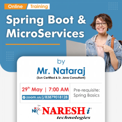 Free Demo On Spring Boot & Micro Services Course in NareshIT - 91-8179191999