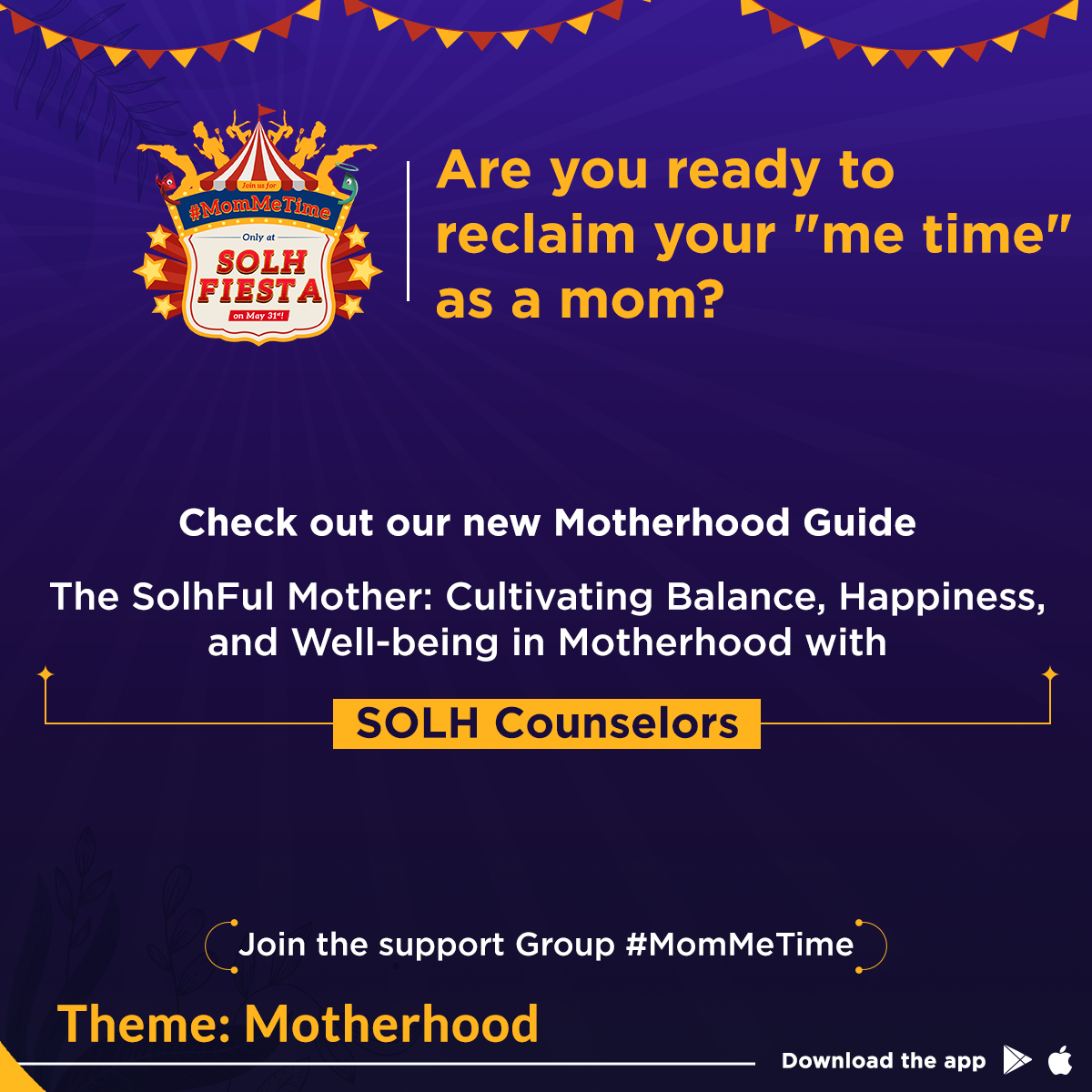 Motherhood Guide by Solh Counselors  Solh Fiesta, Online Event